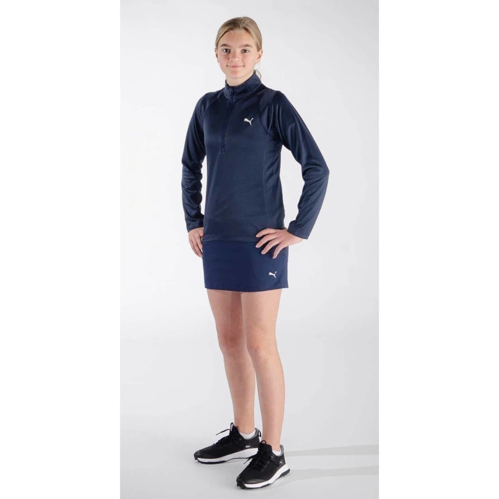 Puma Girls Small Blue Drycell Quarter Zip Golf Top NWT - Picture 12 of 12